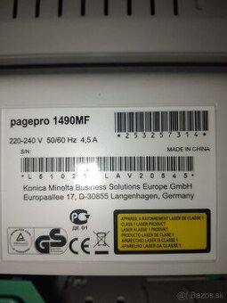 Tlačiareň konica minolta 1490MF