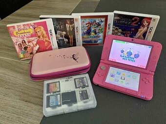 Nintendo 3DS XL s nabíjačkou, puzdrom a 12 hrami