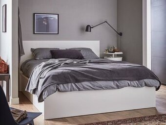 POSTEĽ MALM IKEA biela farba, 140x200cm, IBA KORPUS - 1