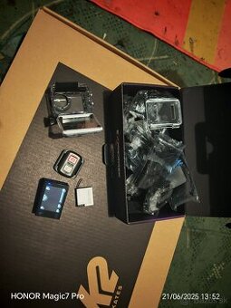 4k/60Fps akčná kamera Exprotrek/dual display