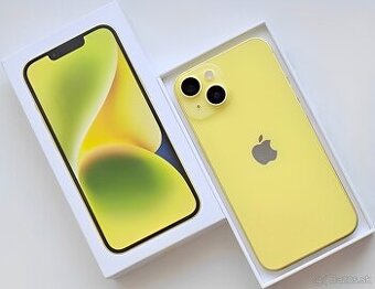 iPhone 14 Yellow BATERIE 100% TOP