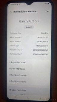 Samsung Galaxy A32 5G RAM 4GB, interná pamäť 128GB