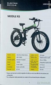 Elektrický celoodpružený bicykel JINGHMA R 5