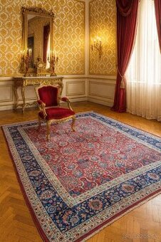 AKCIA🌟 Úchvatný ručne viazaný hodvábny Isfahan 4,1×3,1 m🌟