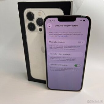 IPHONE 13 PRO SILVER 128GB ZÁRUKA - VEĽMI PEKNÝ STAV