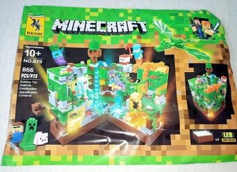 MINECRAFT-Lesna horska jaskyna 866 ks stavebnica
