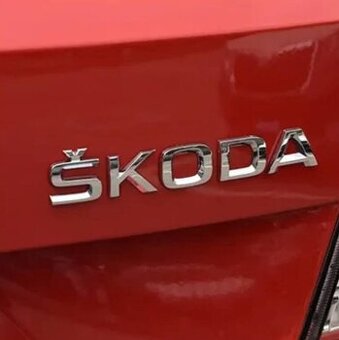 ŠKODA nápisy ČIERNE / CHROMOVE