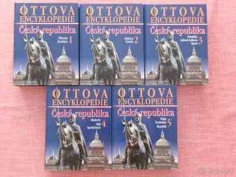 Ottova encyklopedie Česká republika 1-5 - komplet.