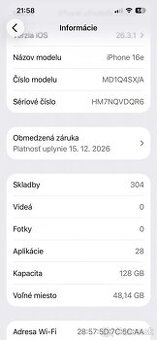 Apple IPhone 16e 128 GB