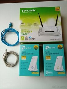 TP-Link router a dva extendery