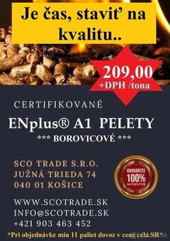 TOP - Certifikované ENplus® A1  pelety - 0,27% popol