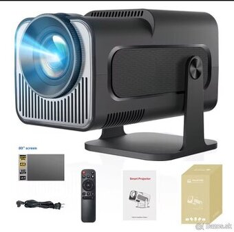 4k projektor android, Bluetooth, WiFi, obraz 150"+plátno