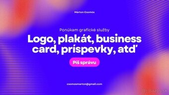 Ponúkam grafické služby (logo, plagát, business card, atď)