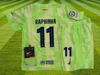 Raphinha #11 dres FCB green Travis Scott 115-165cm