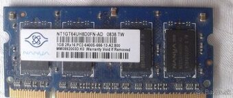 Predam 1GB DDR2 (667Mhz) pamať do notebooku
