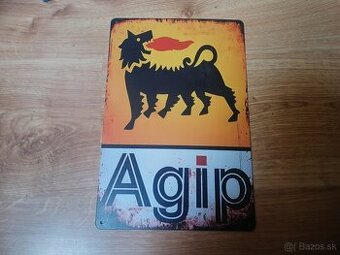 Plechová tabuľa Agip
