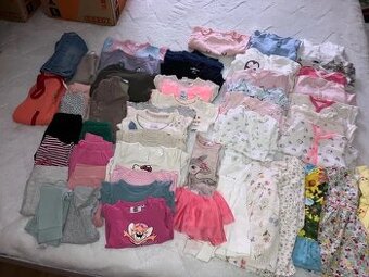 oblečenie pre dievčatko vo veľkosti 68 / 3-6mesiacov