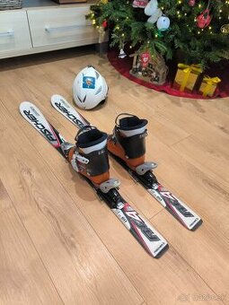 Detské lyžiarky 21.5cm + lyže 110cm + prilba 53-54cm