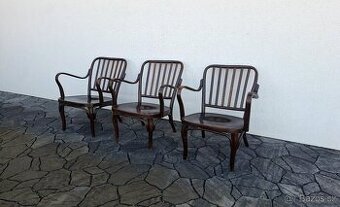 Ohýbaná křesla TON - Josef Frank - 3ks