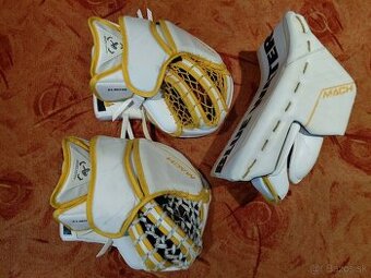 Brankárske rukavice Bauer Sup Mach, 2x lapačka, 1x vyrážačka
