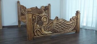 Drevená posteľ 160×200 cm vrátane ortopedických roštov