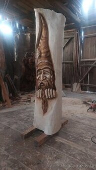 Škriatok - drevené socha