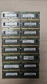 16ks DDR3 1GB Ram modulov do notebooku