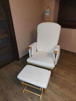 Hojdacie kreslo na dojčenie/kojenie + poťah - ako nové 