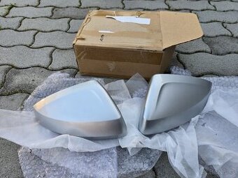 VW Polo 2G – krytky spätných zrkadiel, strieborné (originál