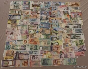 Unc bankovky 100 kusov mix