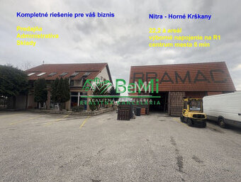 Moderný obchodno-administratívny komplex so skladom Nitra, P