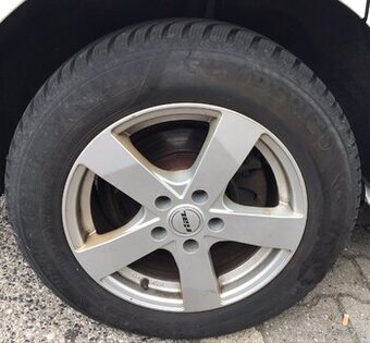 Hlinikove disky 5x112R16 + Zimne pneumatiky 205/60R16