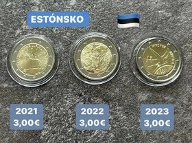 Euromince - pamätné dvojeurové mince Estónsko