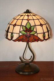 Vitrážová stolní lampa Tiffany nová - 1