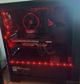 Predám pc ryzen 5 5500, rx570, 16gb ram, 120gb SSD 1tb HDD
