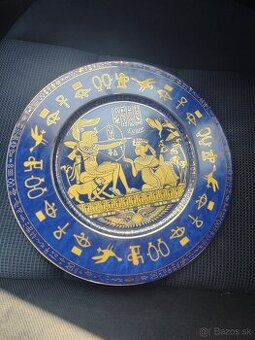 Egyptian Porcelain Fathi Mahmound 1942 Sculpture Plate