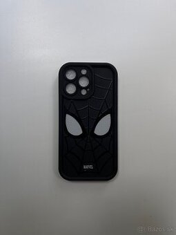 Puzdro na iPhone 14 Pro – Čierne, motív Spiderman