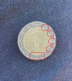 2 euro minca chybná razba - 1
