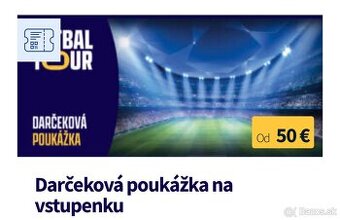 Poukaz do FUTBALTOUR v hodnote 50€