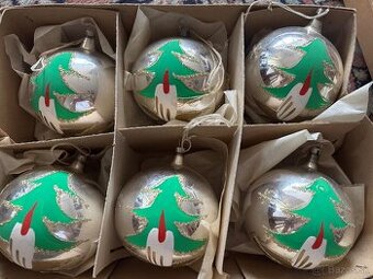 Staré vianočné ozdoby-gule