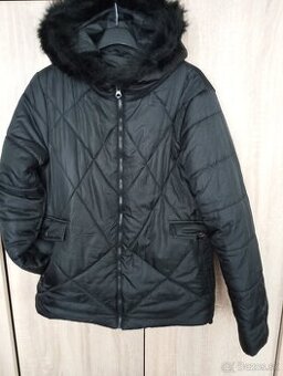 Prechodná bunda čierna dámska L