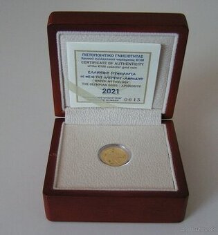 AFRODITA Grécko 100 Euro gold PROOF