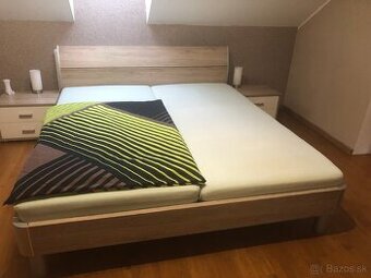 Manželská posteľ + Nočné stolíky