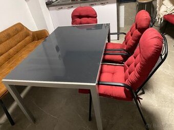 Záhradný kovový nábytok 6 + 1