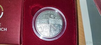 strieborná 10 eurová minca vo verzií proof 2013