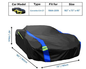 Plachta na Chevrolet Corvette C4/C5/C6/C7