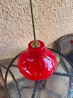 Retro červený Luster