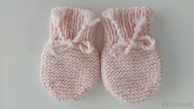 Štrikované rukavičky pre bábätko handmade - 1