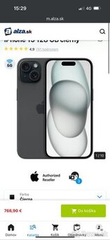 Iphone 15 128gb black