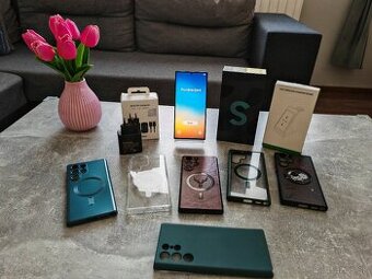 Samsung Galaxy S22 Ultra 5G 12/256GB Zelený + príslušenstvo